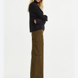H&M wide leg cargo pants New size 6